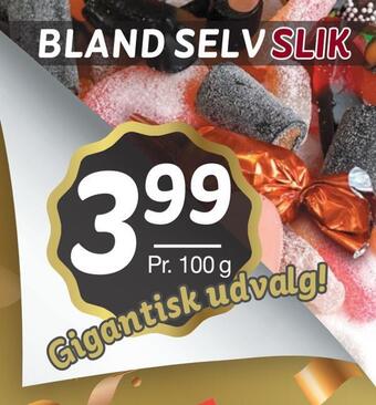 Bland selv slik