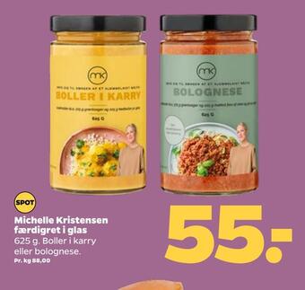 Netto Michelle kristensen færdigret i glas tilbud