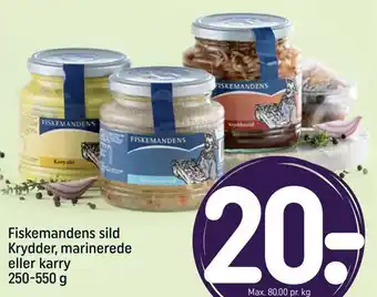 REMA 1000 Fiskemandens sild krydder, marinerede eller karry tilbud