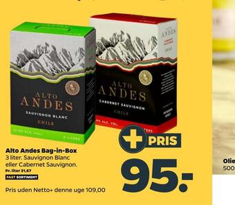 Netto Alto andes bag-in-box tilbud