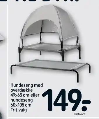 REMA 1000 Hundeseng med overdække 49x65 cm eller hundeseng 60x105 cm tilbud