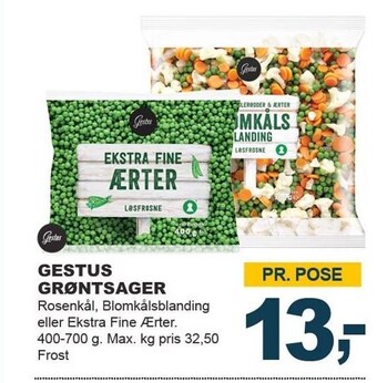 Let-Køb Gestus grøntsager tilbud