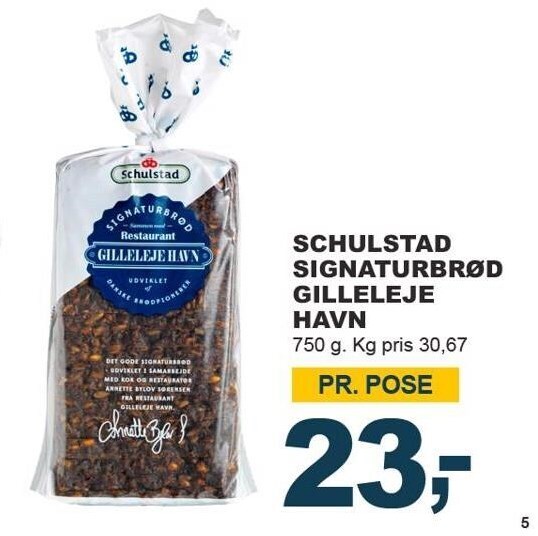 Let-Køb Schulstad signaturbrød gilleleje havn tilbud