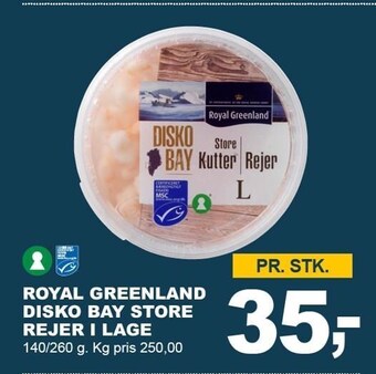 Let-Køb Royal greenland disko bay store rejer i lage tilbud