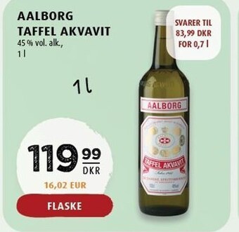 Aalborg taffel akvavit