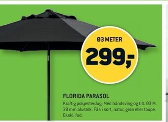 XL-BYG FLORIDA PARASOL tilbud