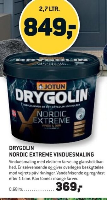 XL-BYG DRYGOLIN NORDIC EXTREME VINDUESMALING tilbud