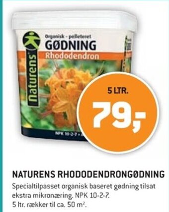 NATURENS RHODODENDRONGØDNING