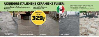 UDENDØRS ITALIENSKE KERAMISKE FLISER: