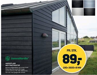 XL-BYG HARDIEPLANK MED TRÆSTRUKTUR tilbud