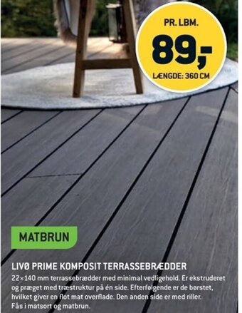 XL-BYG LIVO PRIME KOMPOSIT TERRASSEBRÆDDER tilbud