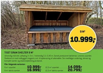 XL-BYG TISET GRAM SHELTER 9 M² tilbud