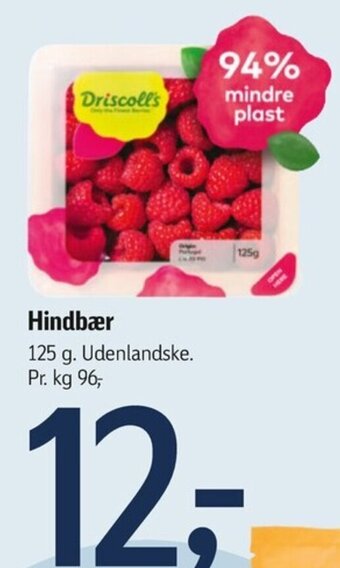 Føtex Hindbær 125 g. tilbud