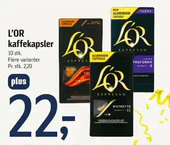 Føtex L'OR kaffekapsler tilbud