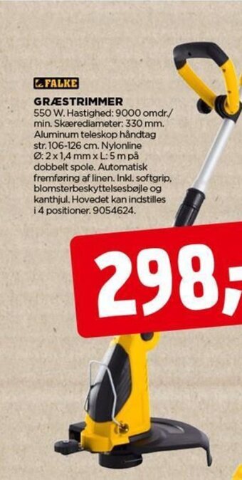 jem & fix FALKE GRÆSTRIMMER tilbud