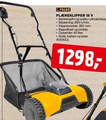 jem & fix FALKE PLÆNEKLIPPER 18 V tilbud