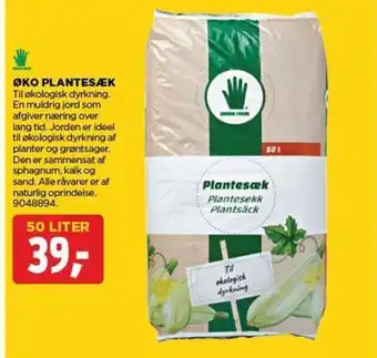 jem & fix ØKO PLANTESÆK 50 Liter tilbud