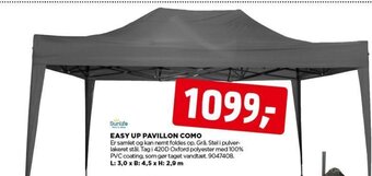 jem & fix EASY UP PAVILLON COMO tilbud