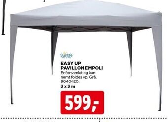 jem & fix EASY UP PAVILLON EMPOLI tilbud