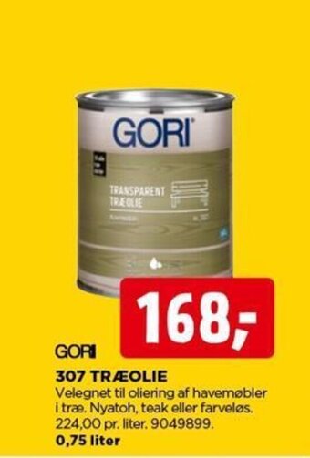 jem & fix GORI™ 307 TRÆOLIE 0,75 liter tilbud