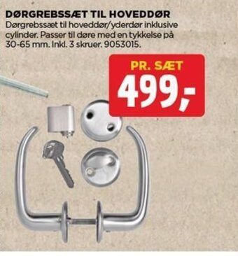 DØRGREBSSÆT TIL HOVEDDØR