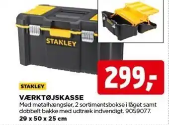 jem & fix STANLEY VÆRKTØJSKASSE 29 x 50 x 25 cm tilbud