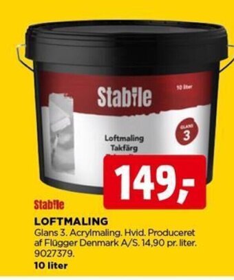 jem & fix Stabile LOFTMALING 10 liter tilbud