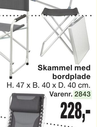 Harald Nyborg Skammel med bordplade tilbud