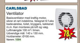 Harald Nyborg Ventilator tilbud