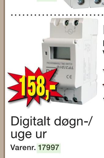 Harald Nyborg Digitalt døgn-/ uge ur tilbud