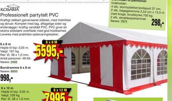 Harald Nyborg Professionelt partytelt pvc tilbud