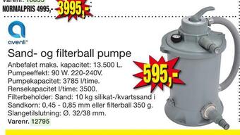 Harald Nyborg Sand- og filterball pumpe tilbud