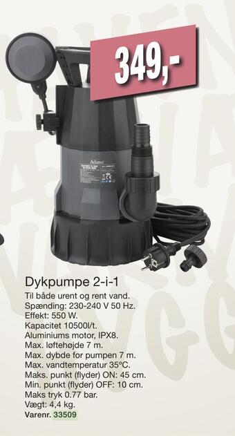 Harald Nyborg Dykpumpe 2-i-1 tilbud