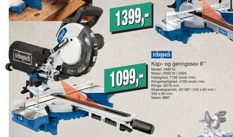 Harald Nyborg Kap- og geringssav 8'' tilbud