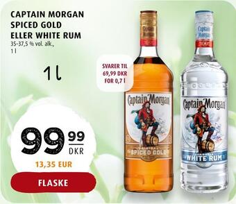 Scandinavian Park Captain morgan spiced gold eller white rum tilbud