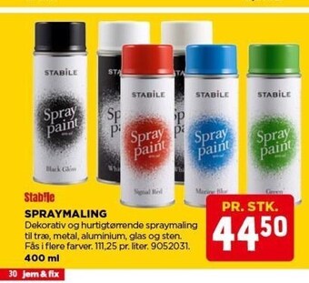 jem & fix Spraymaling tilbud
