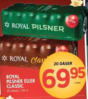 Liva-Stormarked ROYAL PILSNER ELLER CLASSIC tilbud