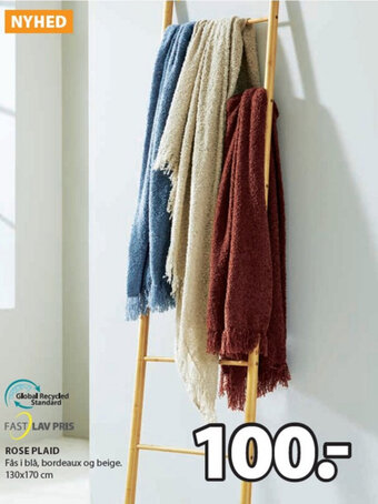 JYSK Rose Plaid tilbud
