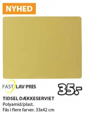 JYSK Tidsel Dækkeserviet 33x42 cm tilbud
