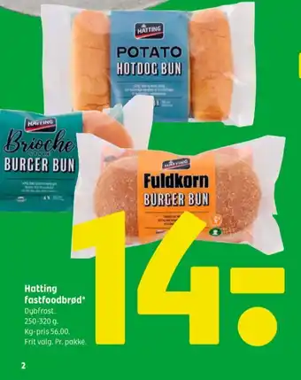 Coop 365 Hatting burgerboller tilbud