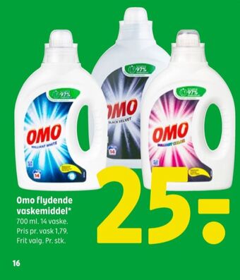 Coop 365 Omo vaskemiddel-flydende tilbud