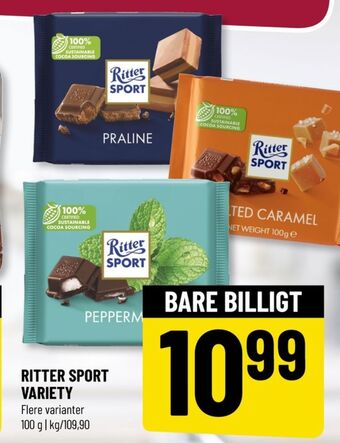 Ritter sport chokoladeplade praline