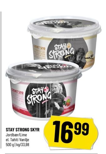 Løvbjerg Stay strong skyr thaiti vanilje tilbud