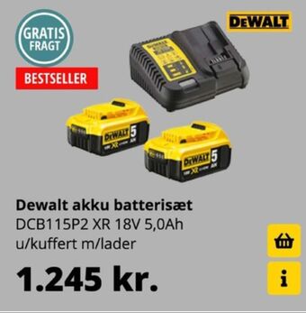 10-4 Byggecenter Dewalt batteriladersæt tilbud