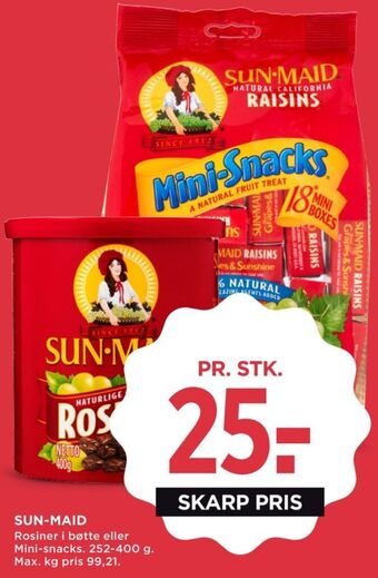 MENY Sun maid rosiner tilbud