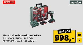 Metabo bore- og skruemaskine