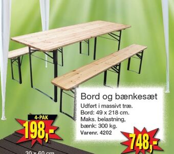 Harald Nyborg Ukendt bord/bænkesæt tilbud