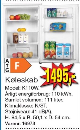 Harald Nyborg Wasco køleskab tilbud