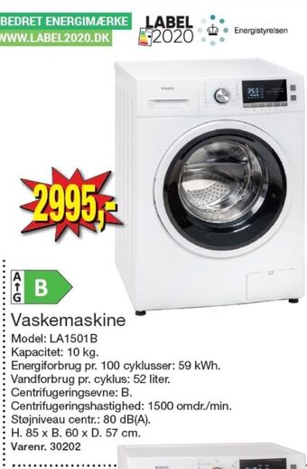 Harald Nyborg Wasco vaskemaskine tilbud