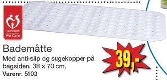 Harald Nyborg We care bademåtte tilbud
